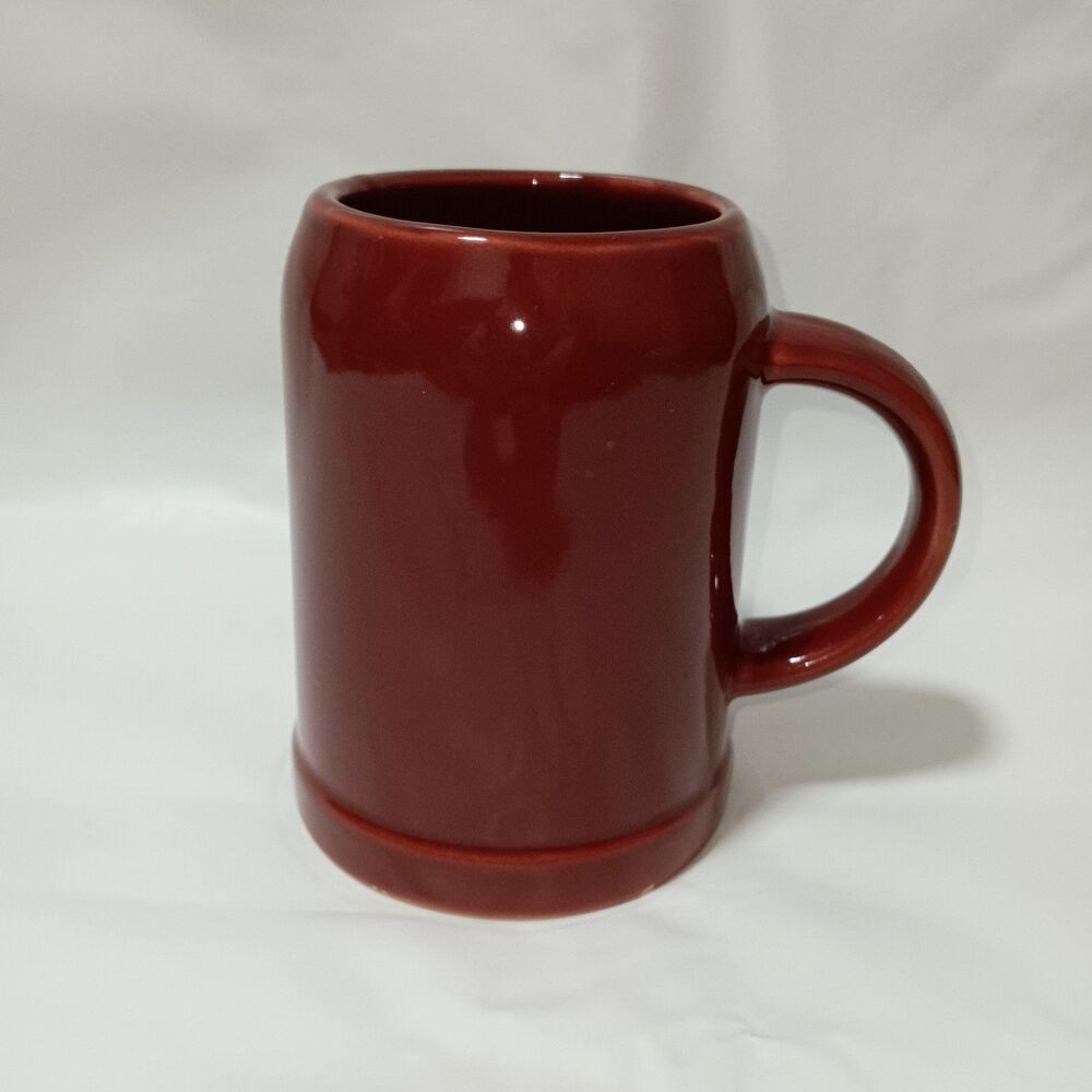 Waechtersbach W. Germany Tanker Mug Rust Red Coffee Tea Ceramic